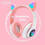 Wirelesses Meow Headphones (PINK)
