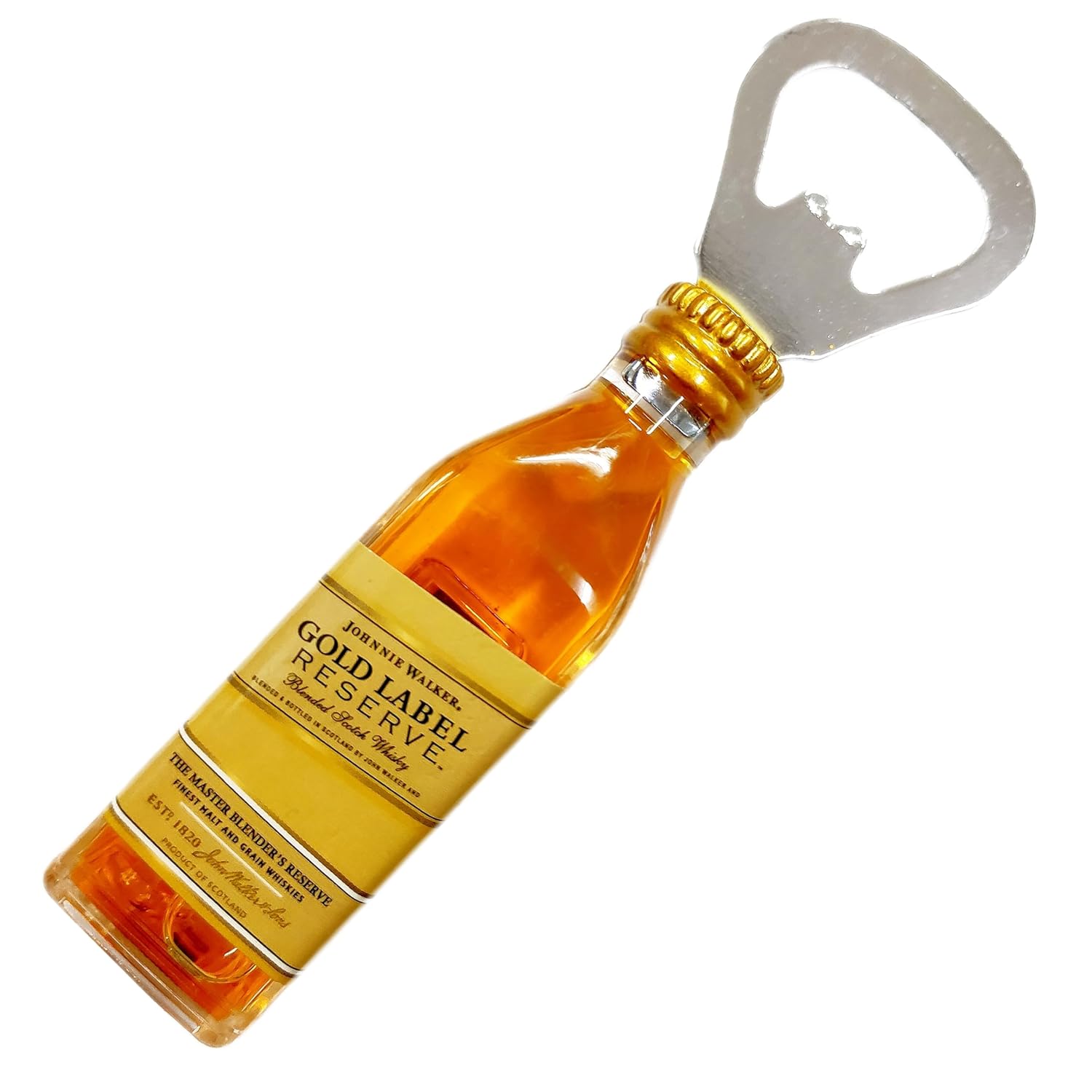 GOLD LABEL BOTTLE OPENER  FRIDGE  MAGNET