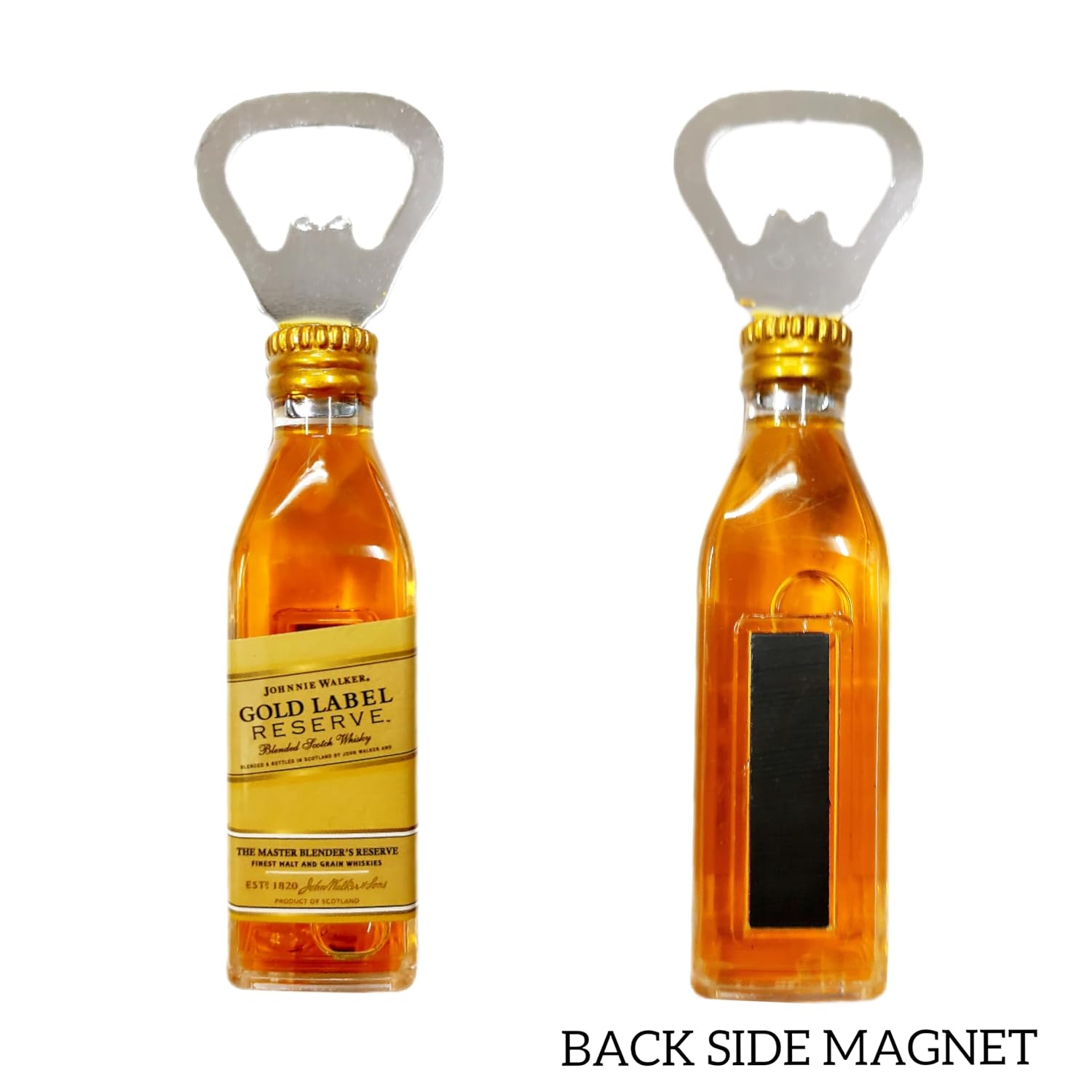 GOLD LABEL BOTTLE OPENER  FRIDGE  MAGNET