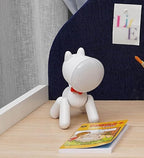 Puppy LED Desk Night Light Lamp with 360° Rotation  (White)