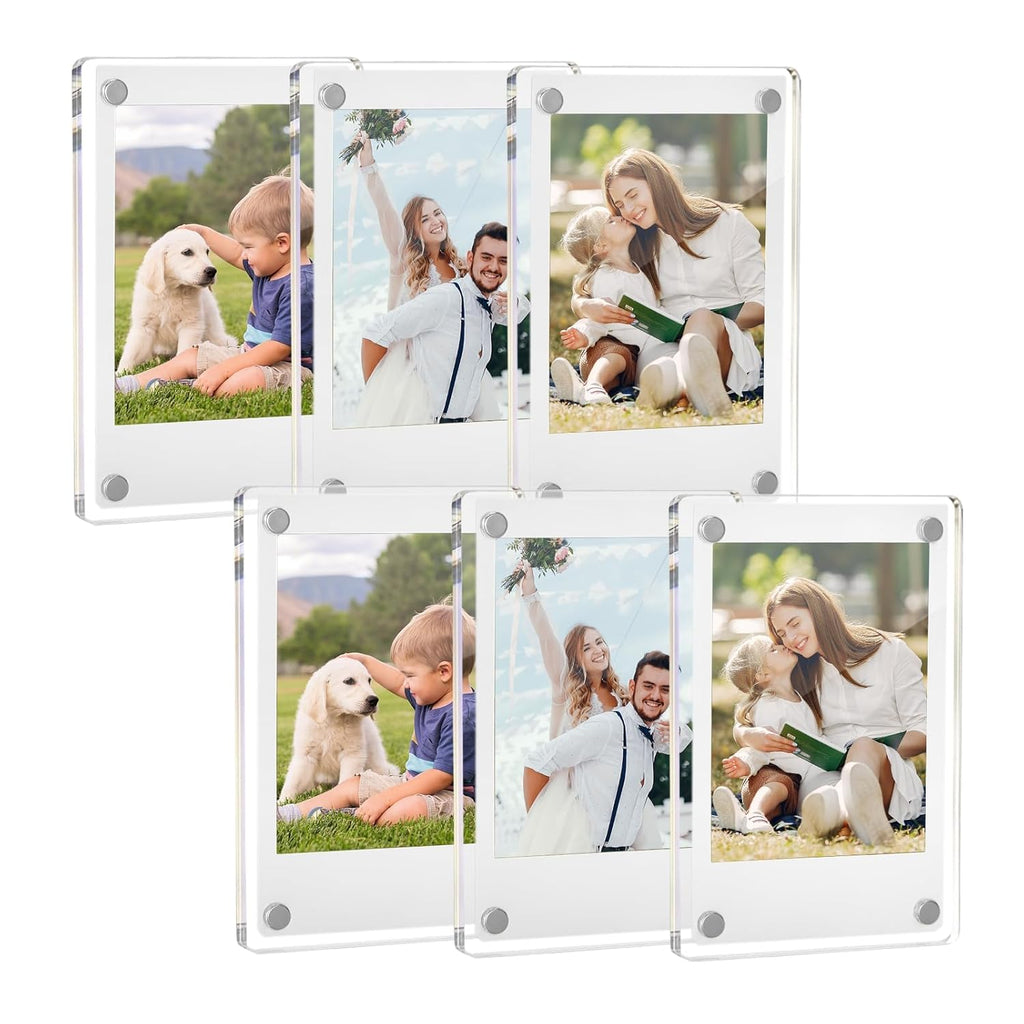 Acrylic Photo Frame Fridge Magnet Customized (2 sided /2 photos)