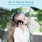 Wirelesses Meow Headphones (BLACK)