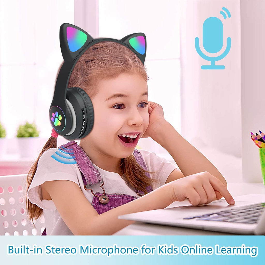 Wirelesses Meow Headphones (BLACK)