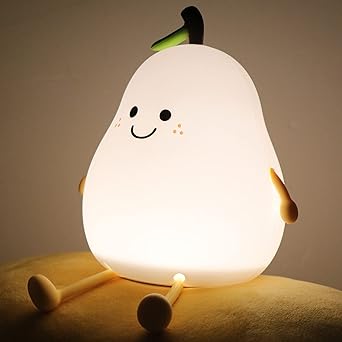 Cute Silicone Pear LED Night Lamp