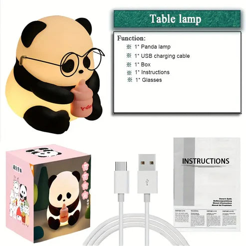 Silicone Baby Panda Lamp