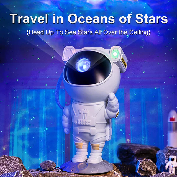 Starry  Astronaut Star Projector Galaxy Night Light
