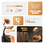 Retro Charm Bluetooth Gramophone Speaker – Vintage Elegance Meets Modern Sound!