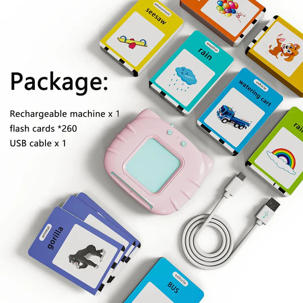 Smart Word Learning toy for Kids – 520 Talking Flash Cards with Music & Fun Learning