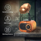 Retro Charm Bluetooth Gramophone Speaker – Vintage Elegance Meets Modern Sound!