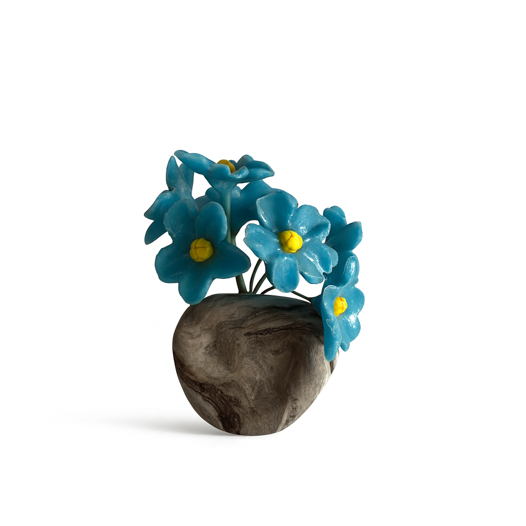 BLUE PLUMBAGO FRIDGE MAGNET