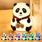 Cute Panda Silicon Night Lamp 7 Colour Changing Light