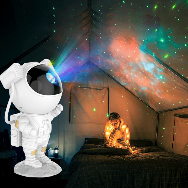 Starry  Astronaut Star Projector Galaxy Night Light
