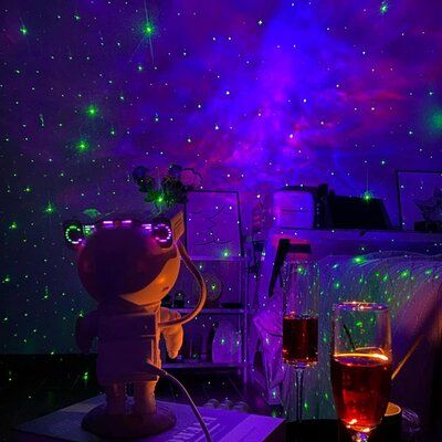 Starry  Astronaut Star Projector Galaxy Night Light