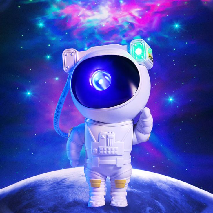 Starry  Astronaut Star Projector Galaxy Night Light