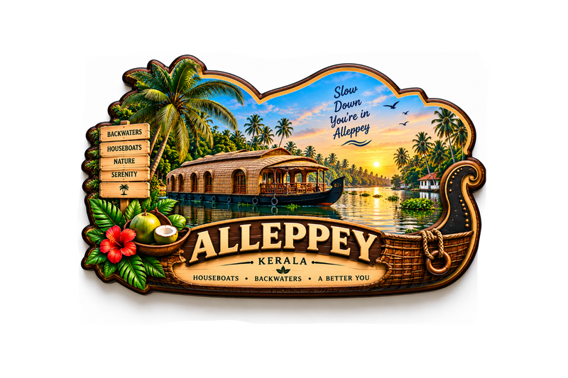 ALLEPPEY FRIDGE MAGNET