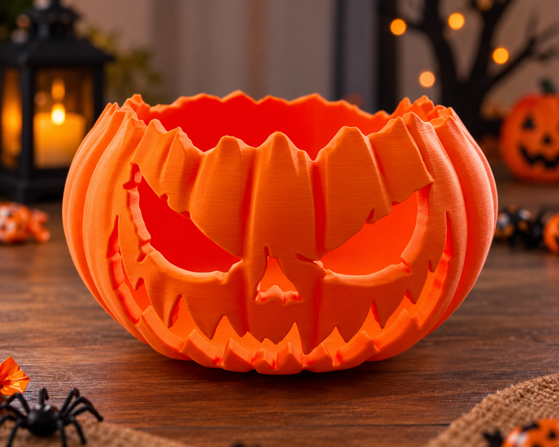 Halloween Pumpkin Popcorn &amp; Treat Bowl (PREPAID ONLY)