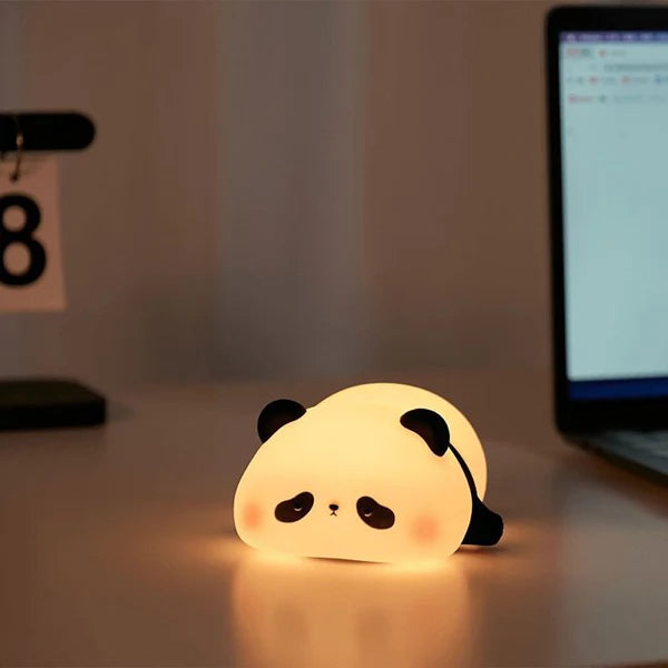 Silicone sleeping panda Lamp