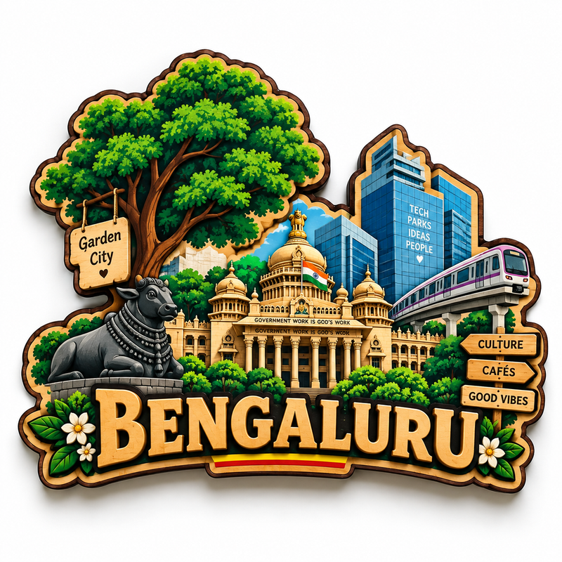BENGALURU FRIDGE MAGNET