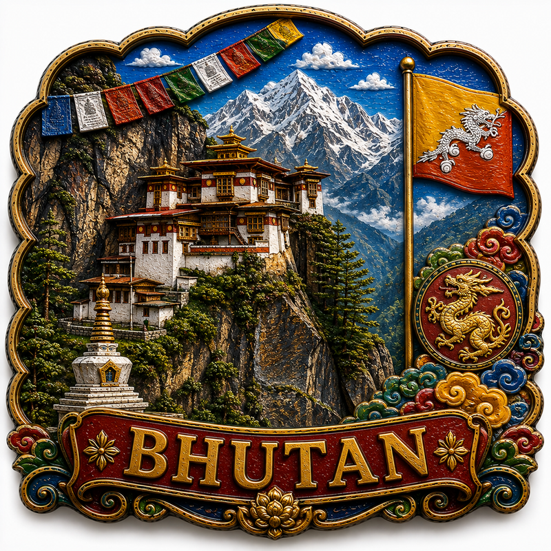 BHUTAN FRIDGE MAGNET