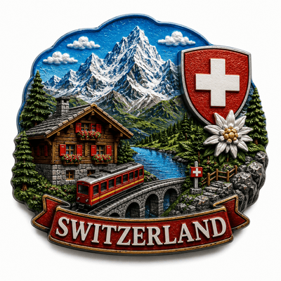 SWITZERLAND FRIDGE MAGNET