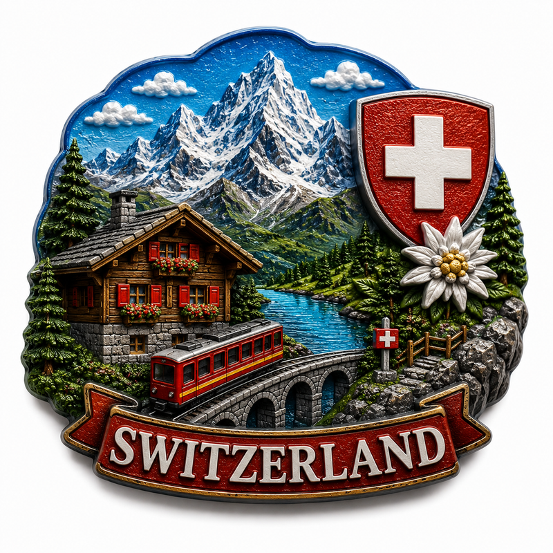 SWITZERLAND FRIDGE MAGNET