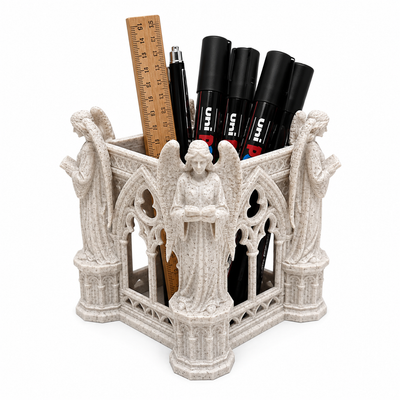 Gothic Angel Pen & Pencil Holder (PREPAID ONLY)