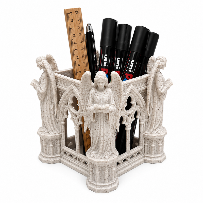 Gothic Angel Pen & Pencil Holder (PREPAID ONLY)