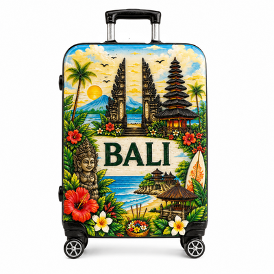 Bali Suitcase  Fridge Magnet