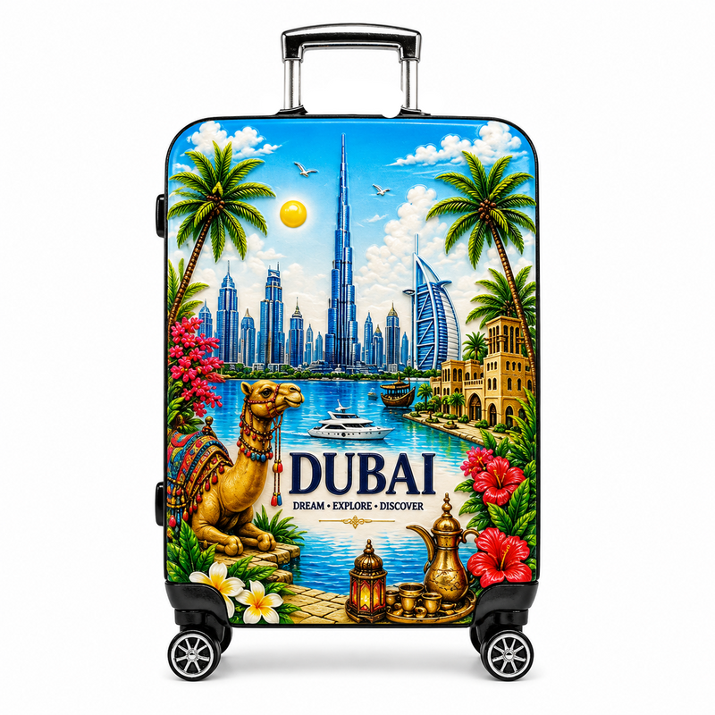 Dubai Suitcase  Fridge Magnet