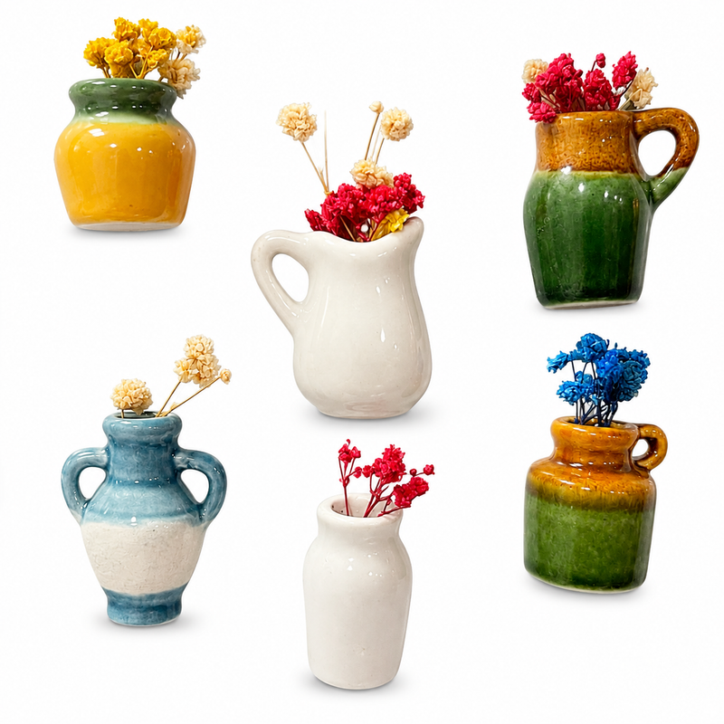 MINI FLOWER VASE MGT (PACK OF 6)