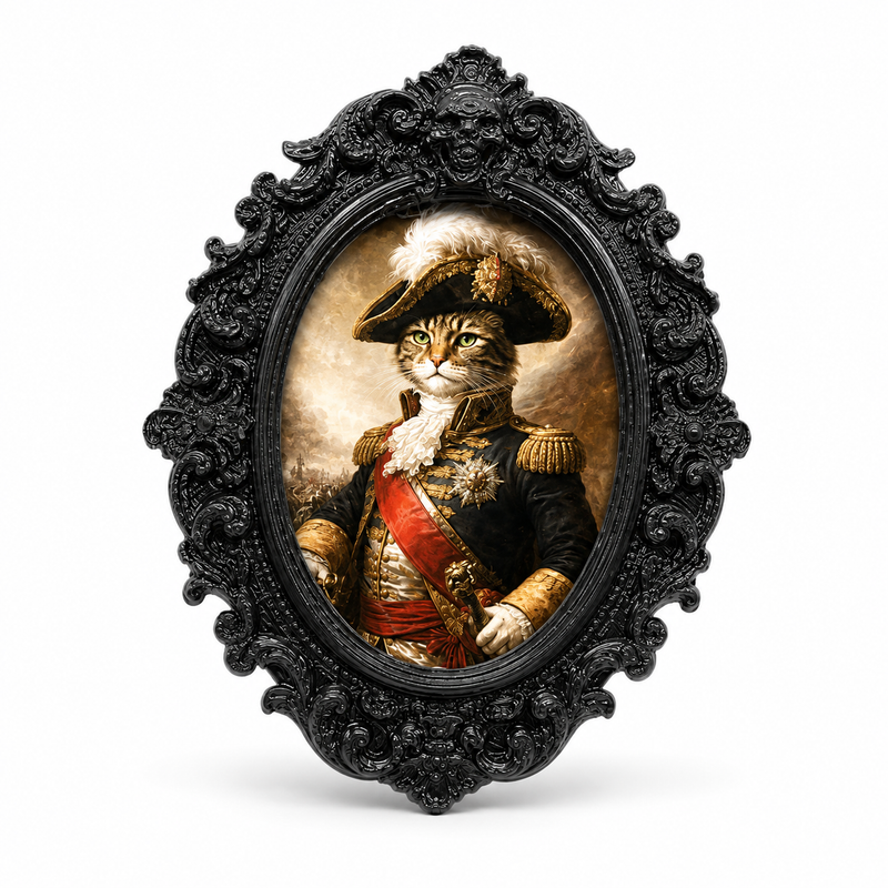 Vintage Cat Portrait Fridge Magnet