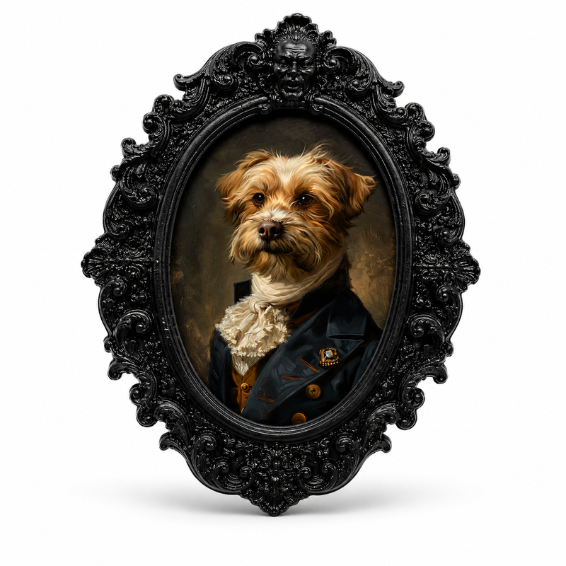 Vintage Gentleman Dog Fridge Magnet