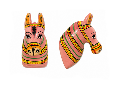 Wooden Horse Fridge Magnet