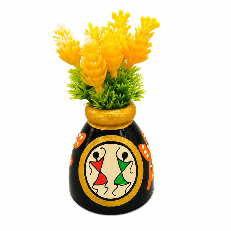 Wooden Flower Vase 03 Fridge Magnet
