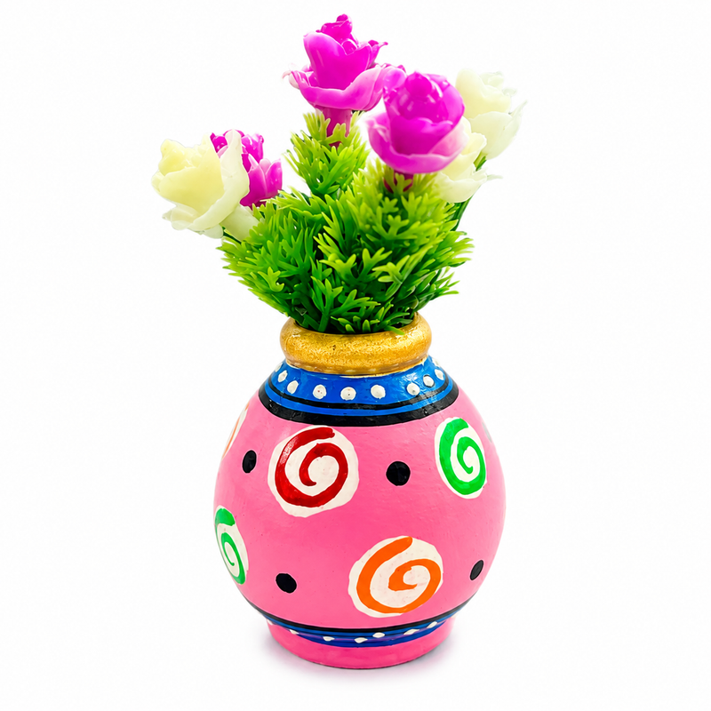 Wooden Flower Vase 04 Fridge Magnet