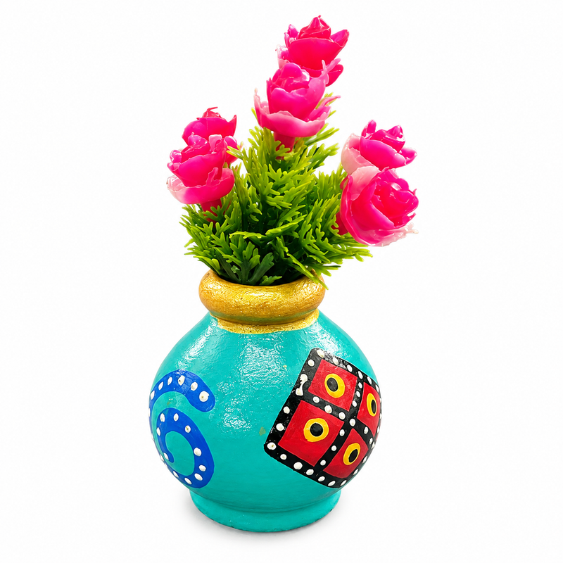 Wooden Flower Vase 05 Fridge Magnet