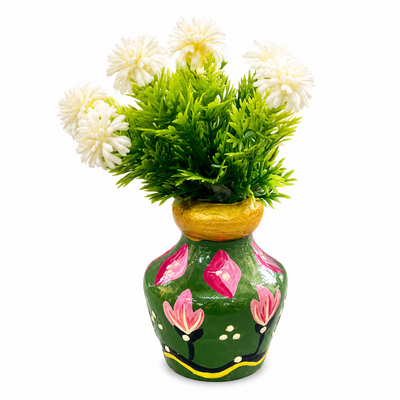 Wooden Flower Vase 06 Fridge Magnet