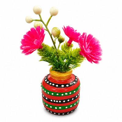 Wooden Flower Vase 07 Fridge Magnet