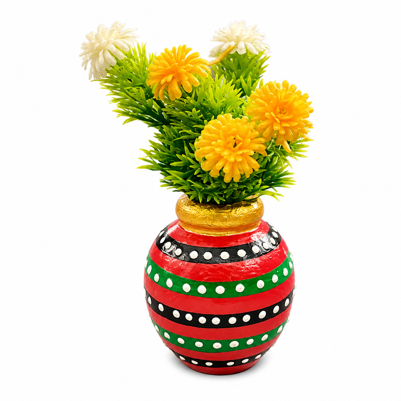 Wooden Flower Vase 09 Fridge Magnet