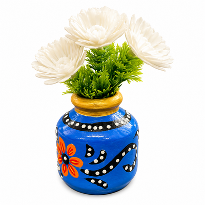 Wooden Flower Vase 10 Fridge Magnet