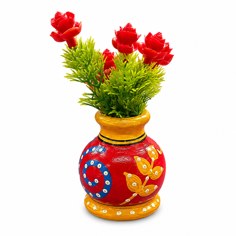 Wooden Flower Vase 11 Fridge Magnet