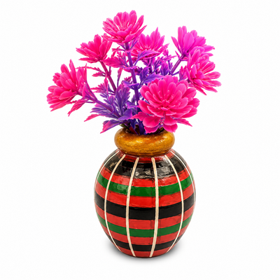Wooden Flower Vase 12 Fridge Magnet