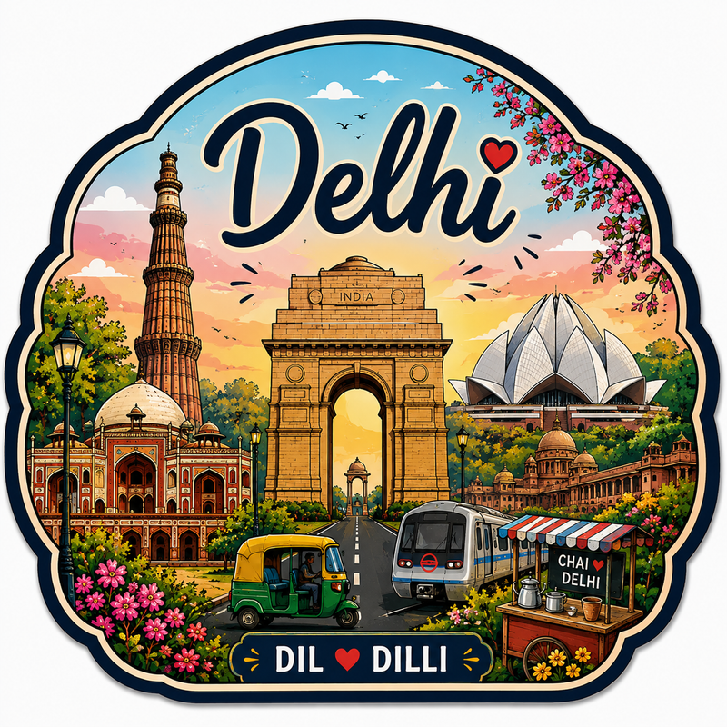 DELHI FRIDGE MAGNET