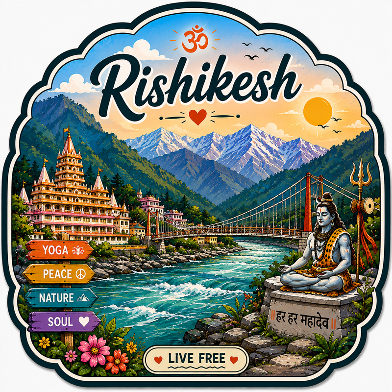 RISHIKESH FRIDGE MAGNET