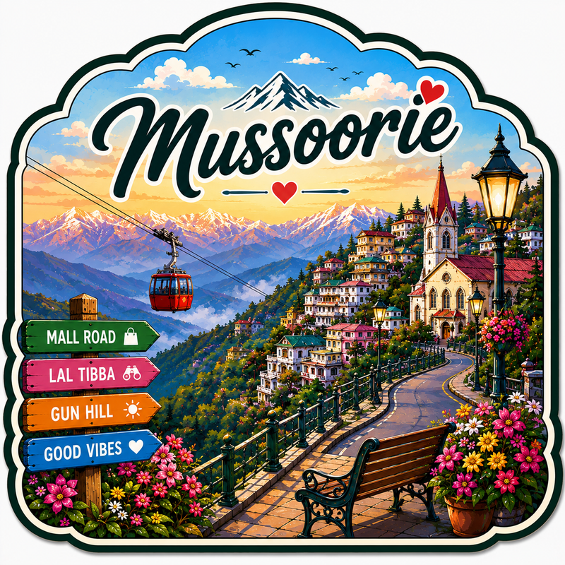 MUSSOORIE FRIDGE MAGNET