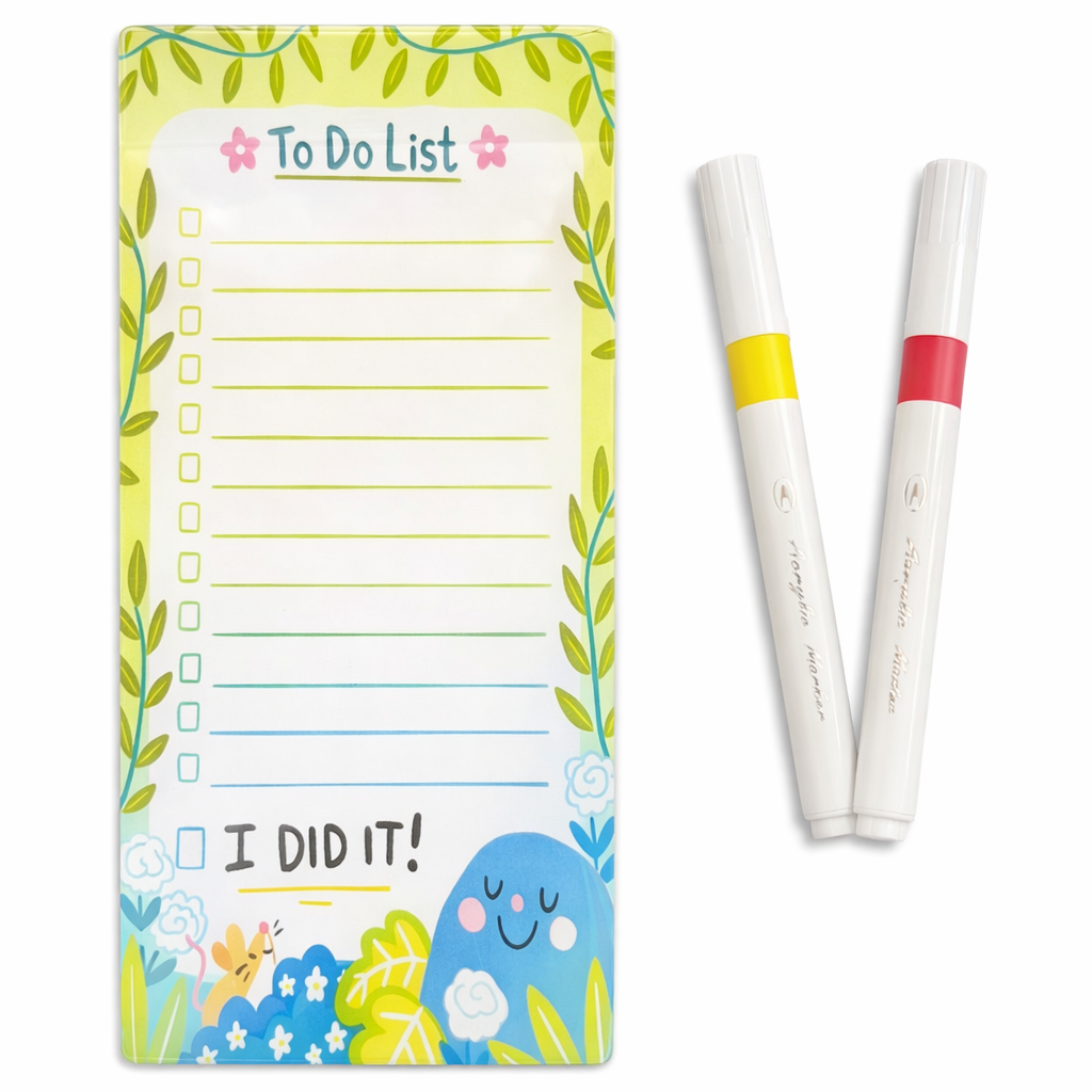 TO DO LIST PLANNER FRIDGE MAGNET  ( 2 MARKER FREE)
