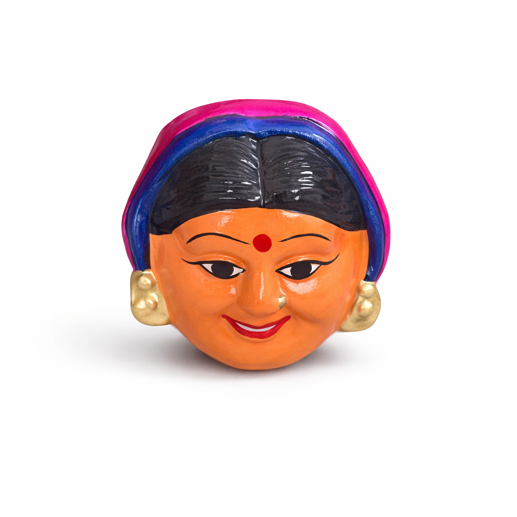 TERRACOTTA FACE 06  FRIDGE MAGNET