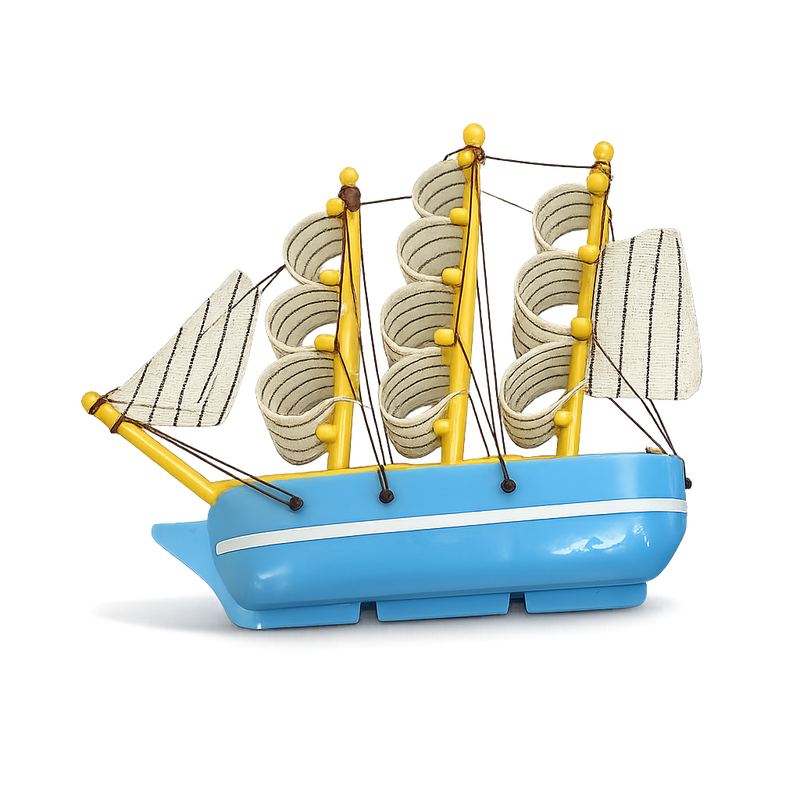 SAIL SHIP FRIDGE MAGNET ( random color) size : 14cm