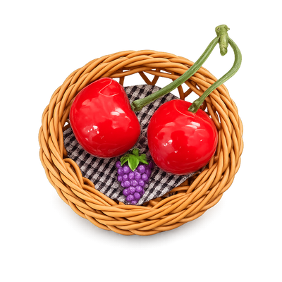 CHERRY  BASKET MAGNET