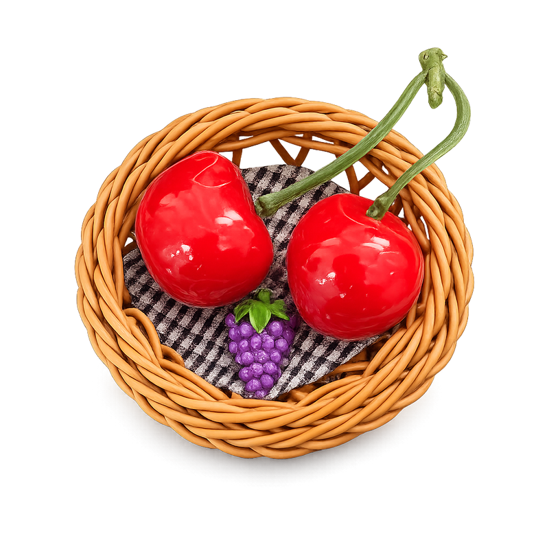 CHERRY  BASKET MAGNET